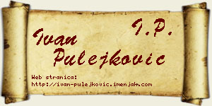 Ivan Pulejković vizit kartica